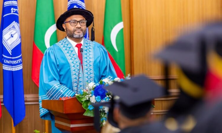 Minister Dr. Mohamed Shaheem Ali Saeed Graces MNU Graduation, Urges Graduates to Lead with Compassion and Hope