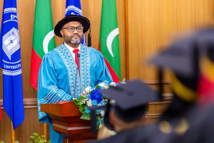 Minister Dr. Mohamed Shaheem Ali Saeed Graces MNU Graduation, Urges Graduates to Lead with Compassion and Hope